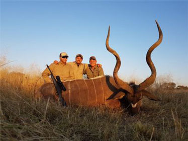 Pieter and PH Graig with Joel and his Kudu.